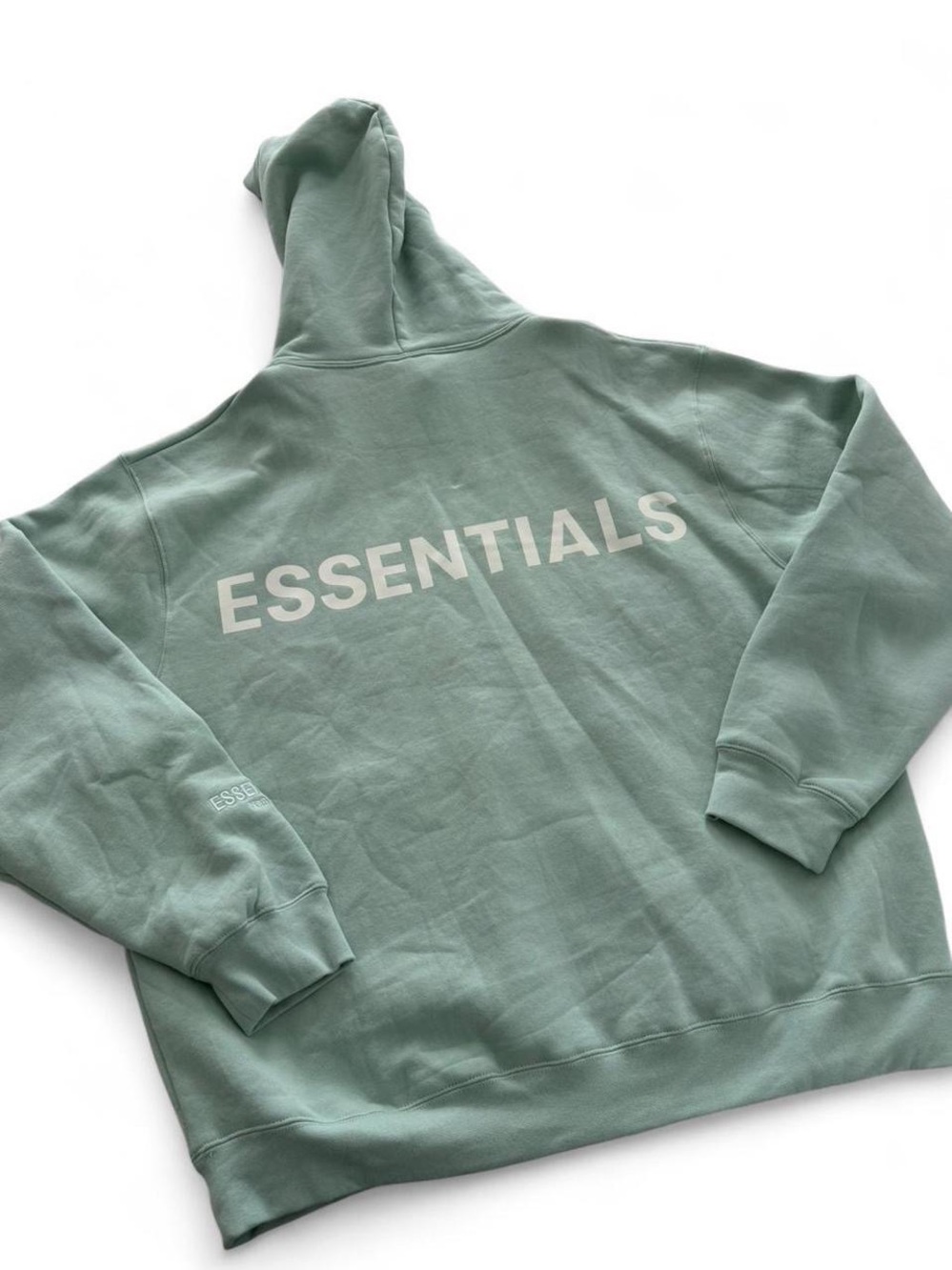 Fear of God ESSENTIALS Turqouise Logo Hoodie